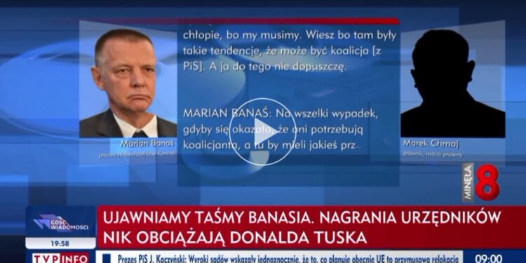 TVP Info ujawnia „taśmy Banasia”. To największa afera od czasu Rywina