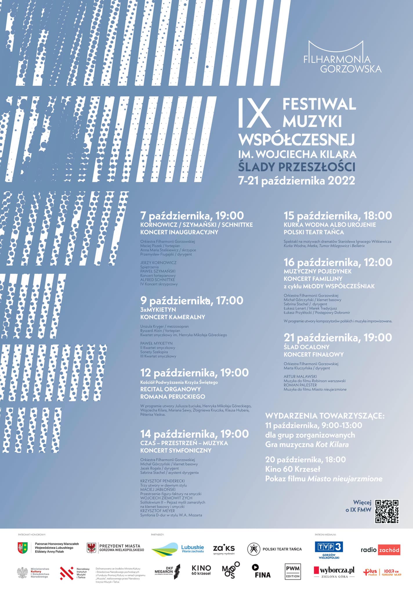 Dobiega końca X Festiwal Muzyki Współczesnej. Krzysztof Zanussi mówił o wieloletniej przyjaźni z Kilarem Radio Zachód - Lubuskie