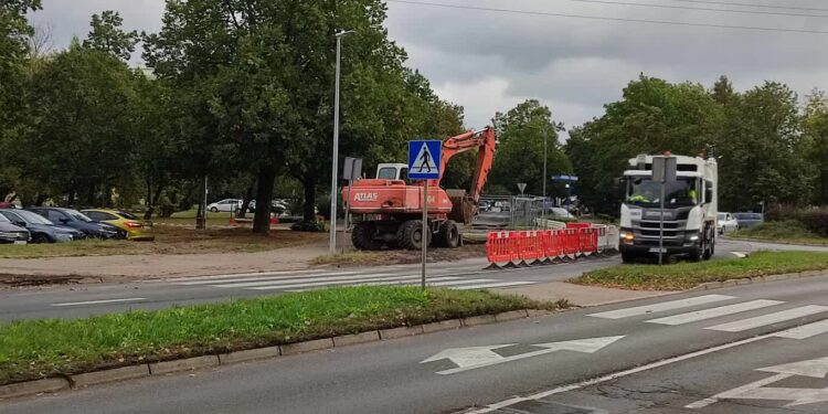Utrudnienia na rondzie Myśliborskim