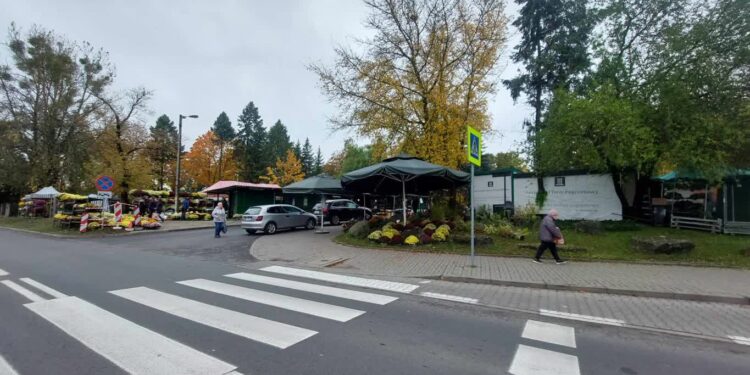 Sytuacja w okolicach cmentarza