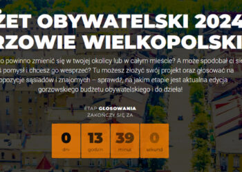 Ostatni dzień głosowania gorzowskiego Budżetu Obywatelskiego 2024