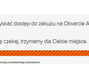 Problem z biletami na otwarcie Areny