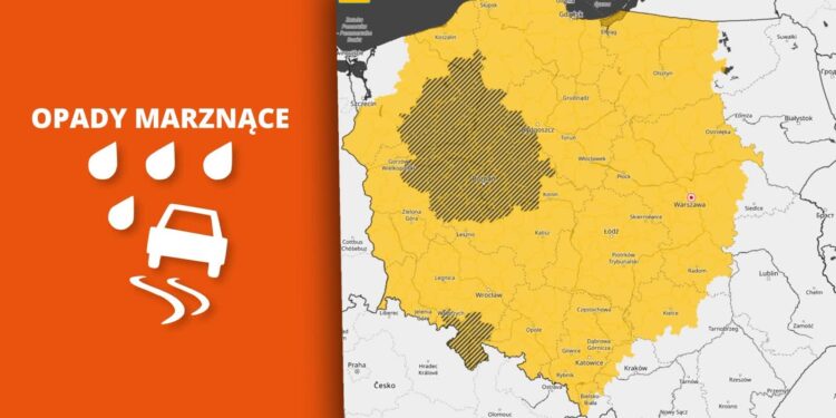 Marznące opady deszczu i gołoledź prawie w całej Polsce. Jest bardzo ślisko!