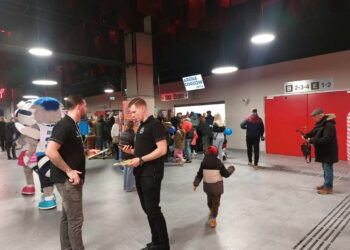 Trwa zwiedzanie Areny Gorzów