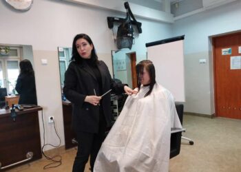 Mistrzyni świata we fryzjerstwie uczyła gorzowską młodzież
