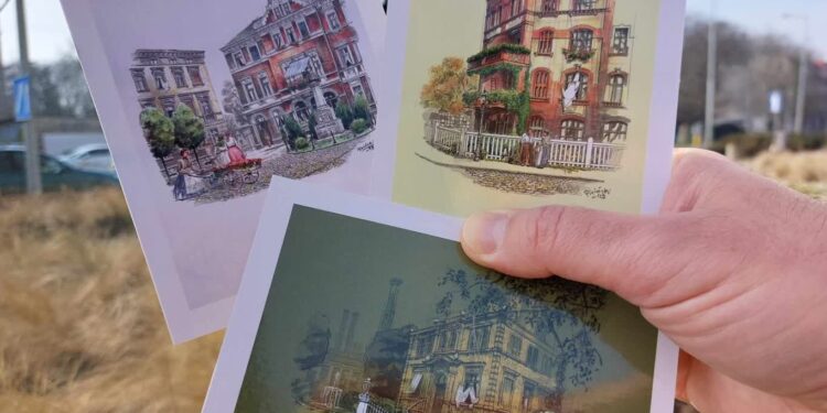 Zawarcie sprzed lat na pocztówkach