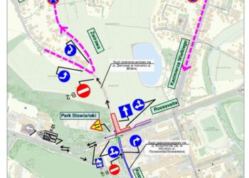 Nowa organizacja ruchu na remontowanym skrzyżowaniu