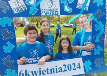 Park Górczyński dziś w kolorze niebieskim