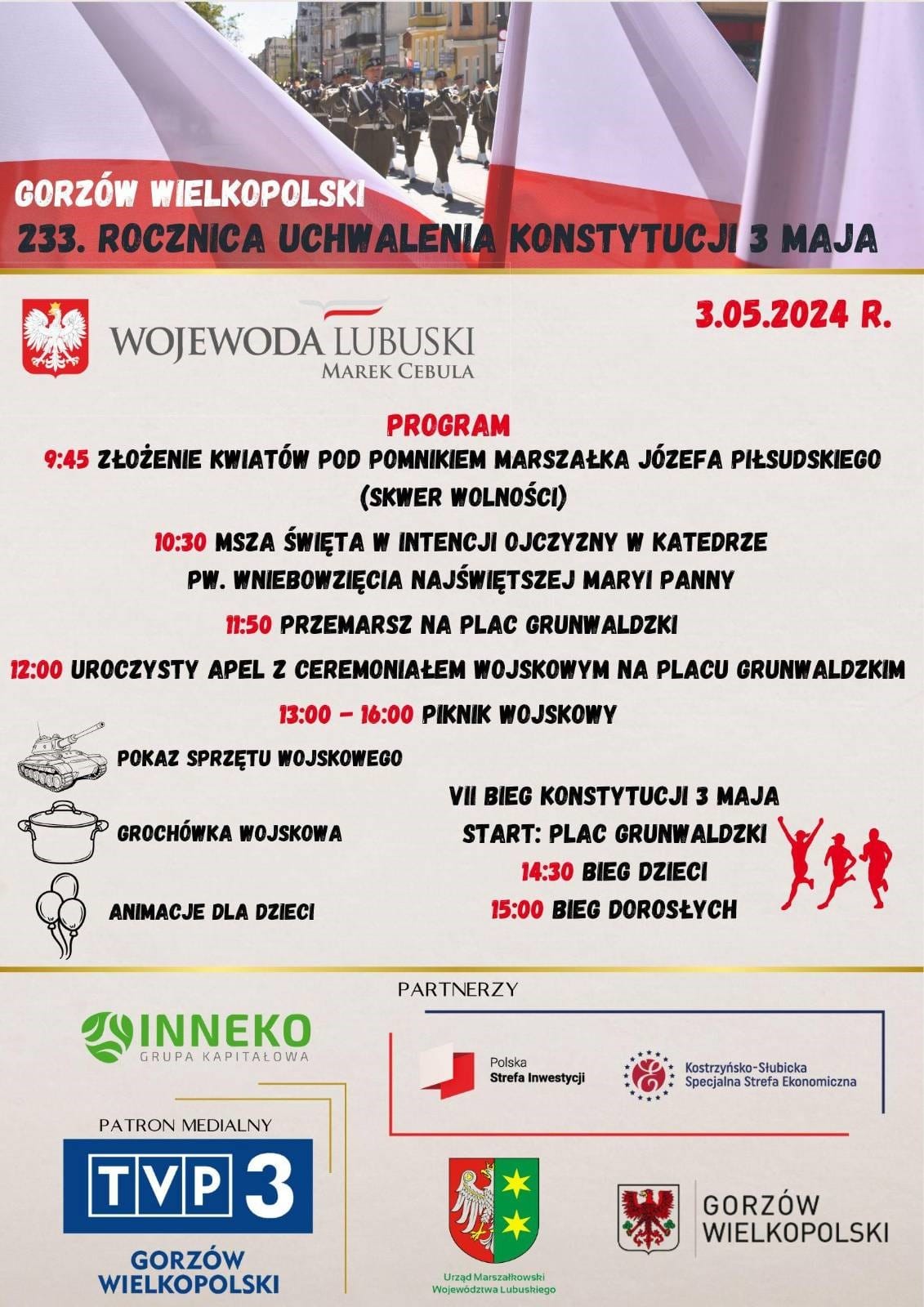 Wojewódzkie uroczystości 3 Maja w Gorzowie Radio Zachód - Lubuskie