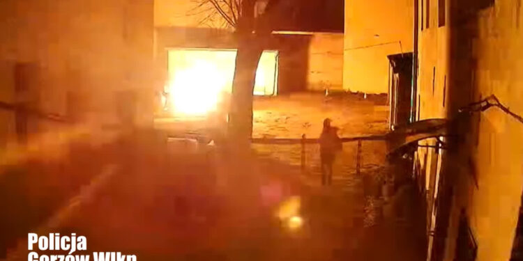 Policjanci złapali podpalacza