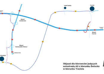 Utrudnienia na węźle Trzciel