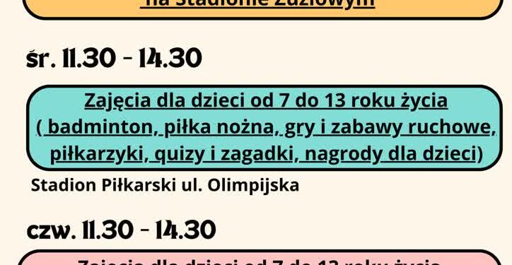 Ruszyły zapisy na wakacje z OSiR-em