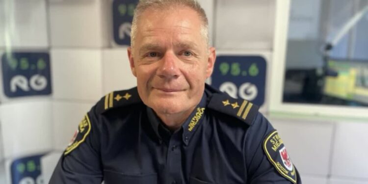 Andrzej Jasiński, komendant Straży Miejskiej