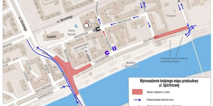 Kolejne prace na ul. Spichrzowej