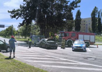Kolizja na rondzie Górczyńskim