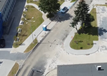 Gorzów z drona – ul. Spichrzowa i ul. Jancarza