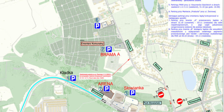 Organizacja ruchu wokół gorzowskiego cmentarza