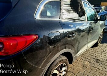 Bez szyby i prawa jazdy w kradzionym aucie. Policja złapała pasera