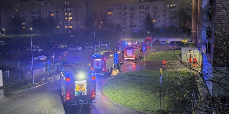 Nocne ćwiczenia służb na Górczynie