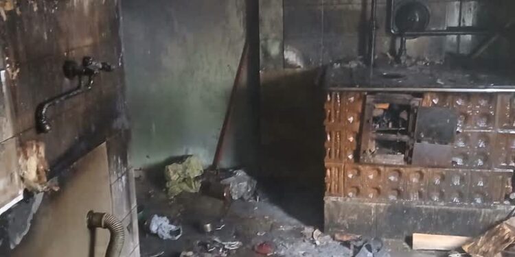 Pożar domu w Rybakowie