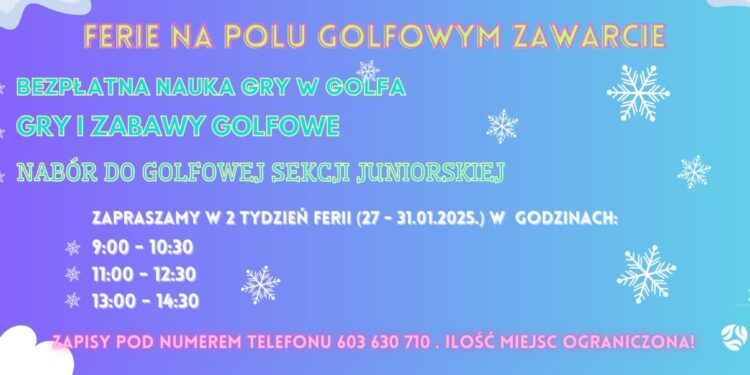 Ferie na polu golfowym