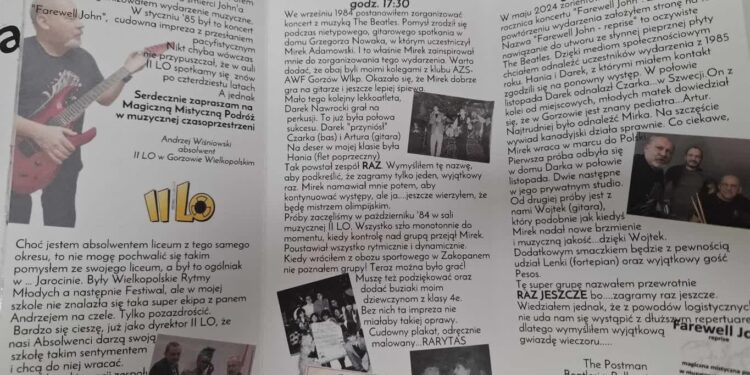 Absolwenci II LO zagraja muzykę Beatlesów