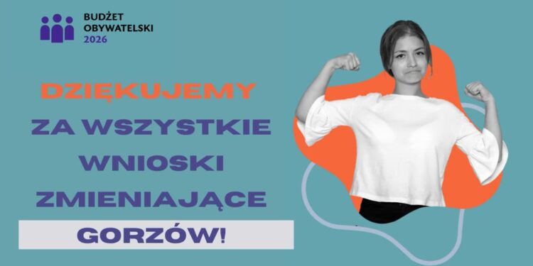 137 pomysłów do gorzowskiego budżetu obywatelskiego na 2026 r.