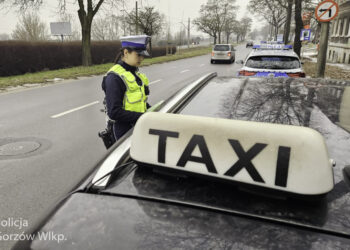 Kilkadziesiąt kontroli, kilkanaście madnatów. Policjanci sprawdzali taksówki