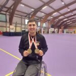 Daniil Ustinov ze Start Gorzów - złoto w singlu oraz w deblu (fot. Jakub Lesiński)