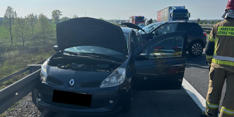 Trasa S3: Wypadek na wysokości Karnina