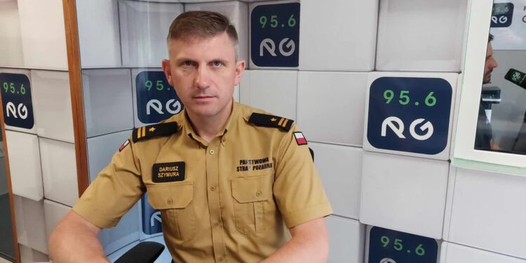Dariusz Szymura, komendant Straży Pożarnej w Gorzowie
