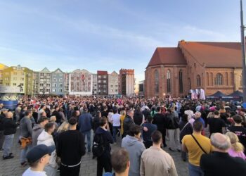 Sławomir Mentzen na gorzowskim Starym Rynku