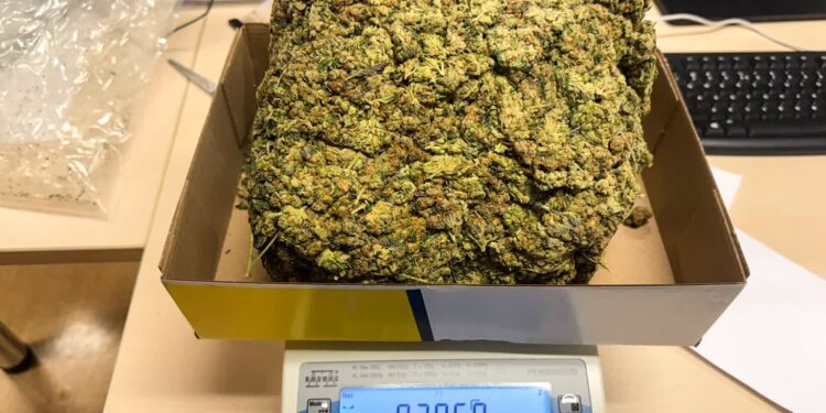 Kilogram marihuany w zderzaku. 28-latek zatrzymany