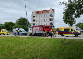 Pijany kierowca wyleciał z drogi