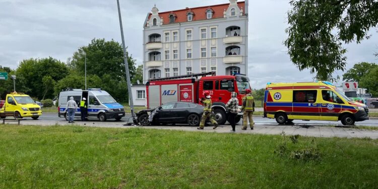 Pijany kierowca wyleciał z drogi