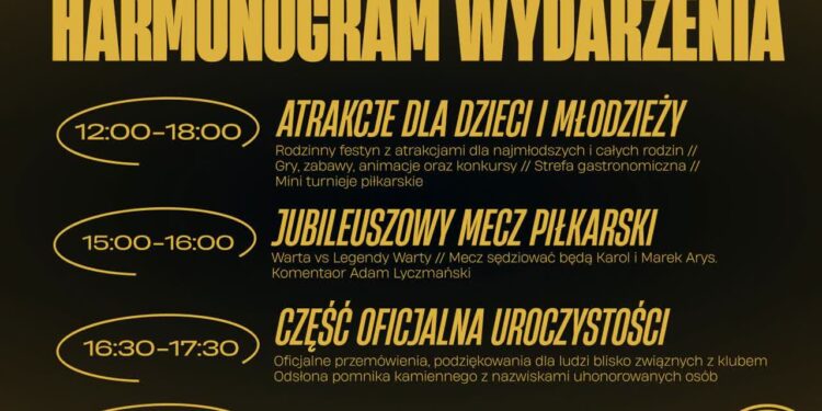 Warta zaprasza na piątkowe świętowanie 80-lecia