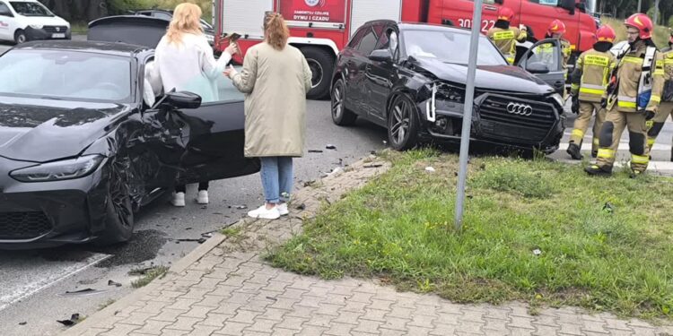 Kolizja na rondzie Górczyńskim