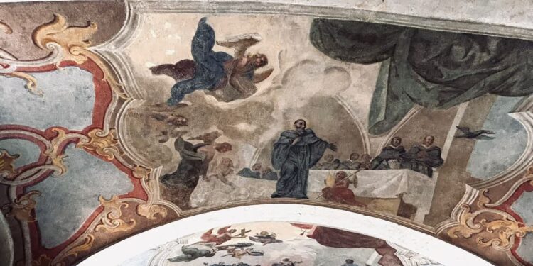 W dawnym klasztorze cystersów odkryto barokowe malowidła