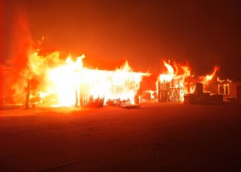 Pożar tartaku pod Gorzowem