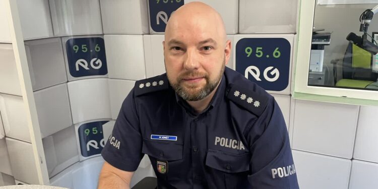 nadkom. Maciej Kimet, rzecznik lubuskiej policji