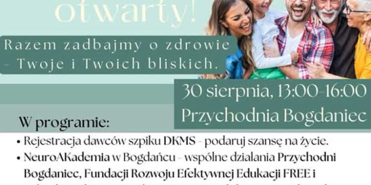 Przychodnia Bogdaniec zaprasza na dzień owarty