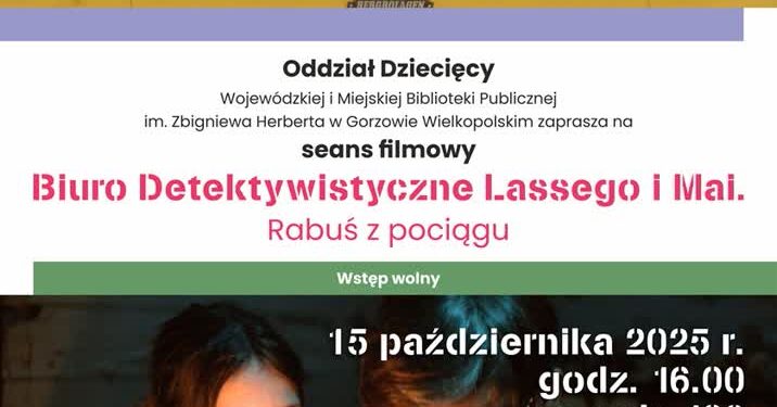 Pokaz filmowy w bibliotece