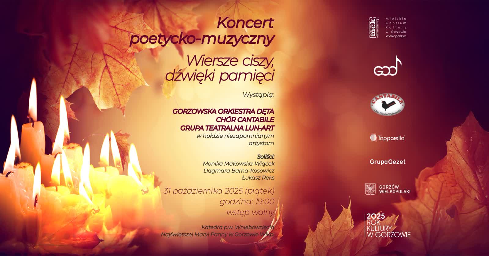 Zaduszkowy wieczór muzycznych wspomnień