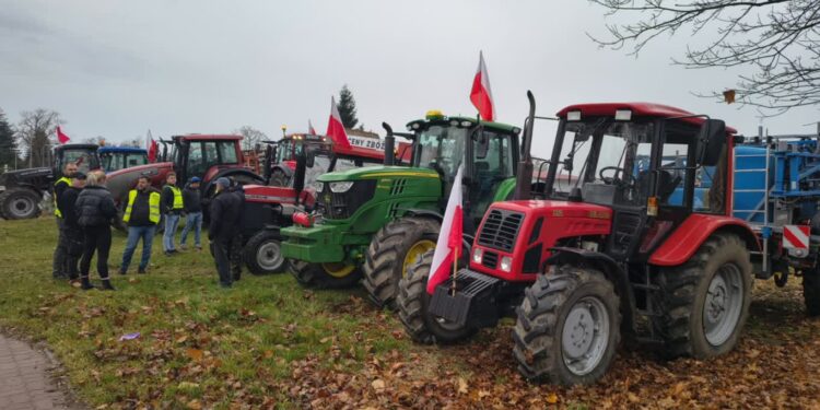 Protest rolników i utrudnienia na DK22