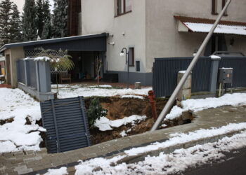 W Olkuszu zapadła się ziemia