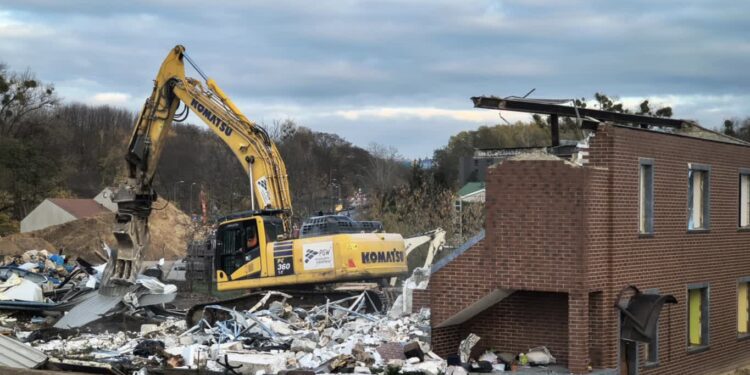 Wielka demolka na trasie obwodnicy