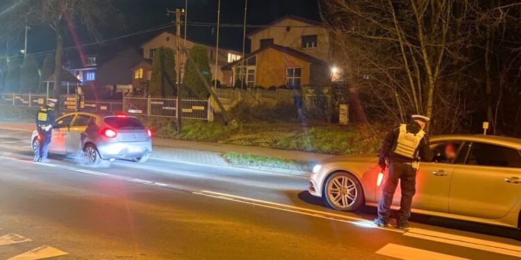Piętnastu pijanych kierowców w jeden wieczór