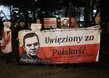 Akcja solidarności z Andrzejem Poczobutem i innymi więźniami politycznymi na Białorusi