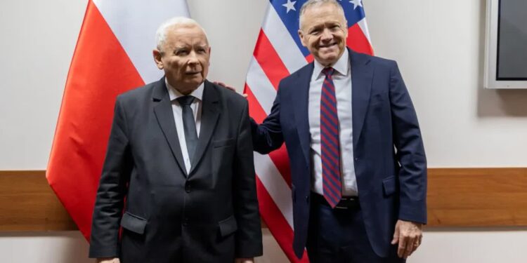 Ambasador USA spotkał się z prezesem PiS Jarosławem Kaczyńskim