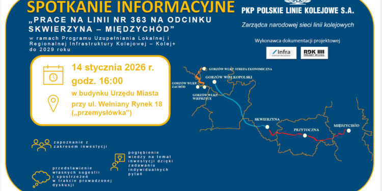 Konsultacje kolejowe na odcinku Skwierzyna-Międzychód w styczniu